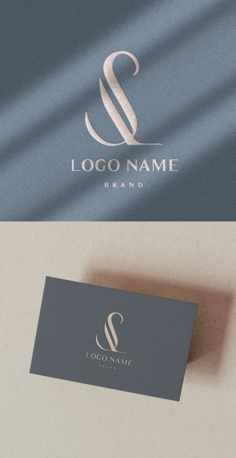 LS or SL monogram. Original logo design ready to buy designlife #designergrafico. Sl Logo Design Letter, Elegant Logo Design Classy, Nail Logo Design Graphics, Sl Monogram, Ls Monogram, Nail Logo Design Ideas, Classy Logo Design, Logo Design Nails, Nails Logo Design