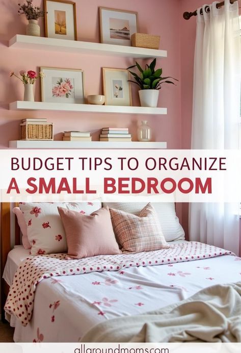 Organizing a small bedroom on a budget requires creativity and smart planning. By implementing cost-effective strategies, you can transform your limited space into a clutter-free, functional haven. From utilizing vertical space to repurposing everyday items, affordable solutions abound. Discover five budget-friendly tips that will revolutionize your compact bedroom and maximize every inch of available space. Storage For Girls Bedroom, Add Storage To Small Bedroom, How To Maximize Space In A Small Bedroom, Shelves In Small Bedroom, Utilizing Small Spaces, Organizing Girls Bedroom, Shelf Storage Ideas Bedroom, Girl Bedroom Storage Ideas, How To Organize Bedroom