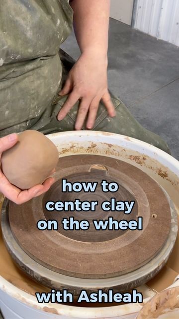 Bozeman Community Kiln on Instagram: "Centering your clay is the very first thing you do when you start throwing on the wheel. It can also be the most difficult part of throwing 🫥🫠 but it doesn’t have to be! Here, one of BCK’s owners @ashleah_elias walks you through every step of centering your clay on the wheel. If you think you’re ready to play with clay IRL, sign up for a class through the link in our bio! Can’t wait to see you there 💙 #potterydemo #potterystudio #ceramicsofinstagram #cer Beginning Wheel Throwing, Pottery On Wheel Ideas, Wheel Throwing Tips, Pottery Ideas Wheel Thrown Beginner, How To Center Clay On Wheel, Easy Pottery Ideas For Beginners Wheel, Pottery Wheel Throwing Ideas, Clay Wheel, Pottery Throwing For Beginners