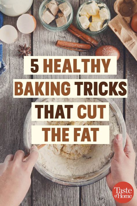 5 Healthy Baking Tricks That Cut the Fat Low Fat Baking Recipes, Low Fat Baked Goods, No Fat Desserts, Healthy Low Fat Desserts, Low Saturated Fat Desserts, Low Fat Cake Recipes, Low Saturated Fat Recipes, Fat Free Meals, Fat Free Cake Recipes