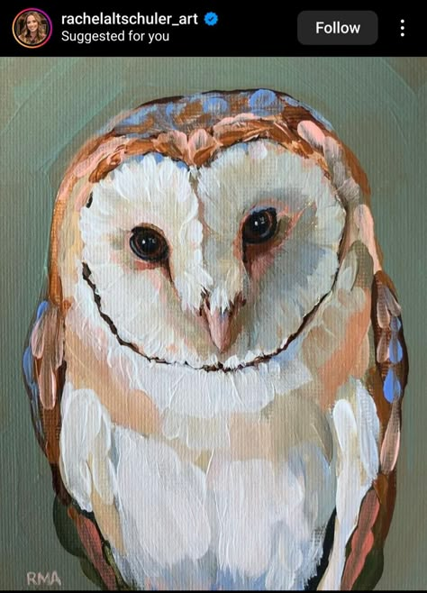 Owl Painting Acrylic, Magnet Painting, Animal Paintings Acrylic, Owl Artwork, Owls Drawing, Animal Portraits Art, Cute Paintings, Owl Painting, Arte Animal