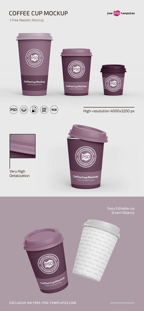 Pudding Packaging, Coffee Branding Design, Coffee Cup Template, Cup Printing, Coffee Mockup, Cup Template, Coffee Cup Mockup, Mockup Template Free, Can Mockup