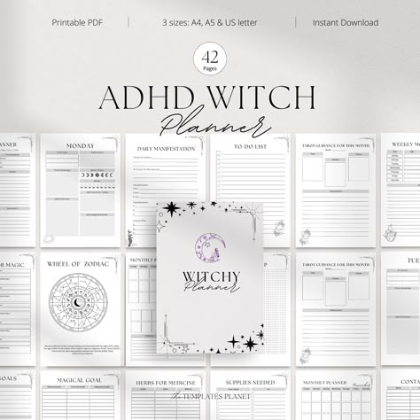 #Organisation #Free_Grimoire_Printables #Witch_Planner_Free_Printable #Tarot_Journal_Template Witch Journal Template, Witch Journal Printables, Witchy Printables Journal Pages, Free Grimoire Pages, Free Tarot Journal Printable, Witchy Planner Printables Free, Tarot Bullet Journal Ideas, Tarot Journal Template Free Printable, Grimoire Template