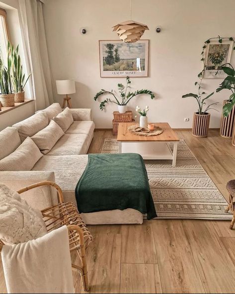 Apartment Living Room Design, Dream Apartment Decor, Living Room Scandinavian, Apartment Decor Inspiration, Decor Home Living Room, Apartment Inspiration, Boho Living Room, Living Room Inspo, Dream House Decor