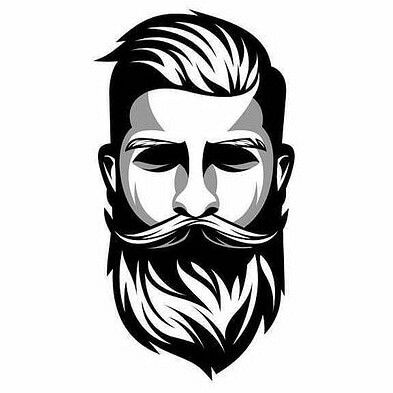 #haircut #haircolor #hairstyle Beard Logo Design, Beard Wallpaper, Beard Illustration, Kartu Tarot, Beard Logo, Beard Art, Barber Logo, Long Beard, Beard And Mustache