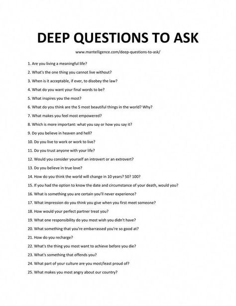 There's something great about knowing someone deeper. These deep questions to ask will help you spark meaningful conversations. Questions Thought Provoking, Friends Conversation, Funny Conversation Starters, Question Games, Deep Conversation Topics, Conversation Starter Questions, Questions To Get To Know Someone, Topics To Talk About, Intimate Questions