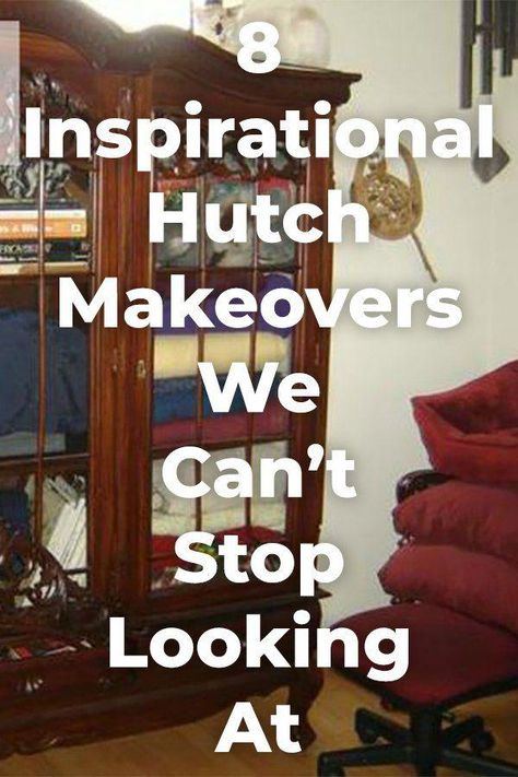 Inspiration for your next hutch makeover! You'll love them all. #diy #furniture #hutch #diyhomedecor #diyfurnitureseat Hutch Makeover Diy, Hutch Furniture, Tv Center, Vintage Hutch, Euro Trash, Hometalk Diy, Hutch Makeover, Hutch Decor, Country Chic Paint