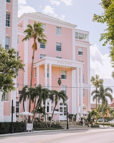 3 Day Itinerary - Palm Beach, Florida Basement Playhouse, Palm Beach Nursery, Beach Mood Board, Pink Places, Palm Royale, Florida Day Trips, Jensen Beach Florida, Vision Board Travel, Beach Color Palettes