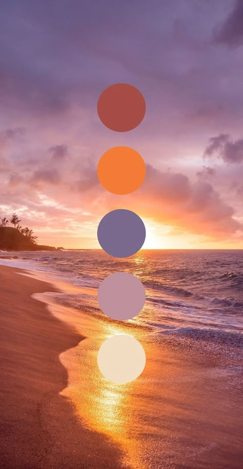 Sunset Paint Colors Colour Palettes, Beach Pallette Colour Palettes, Color Brand Palette, Fall Sunset Color Palette, Travel Brand Color Palette, Sunny Day Color Palette, Sun Rise Color Palette, Sunset Design Graphic, Summer Aesthetic Color Palettes