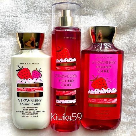 Baddie Essentials, Bath And Body Works Products, Perfume Oil Recipes, Perfume Quotes, Victoria's Secret Perfume, Strawberry Pound Cake, Bath N Body Works, Perfume Organization, Bath And Body Work