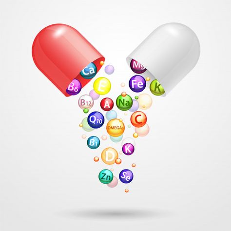 Vitamin complex pharmaceutical capsule v... | Premium Vector #Freepik #vector #circle #medical #packaging #science Vitamin Illustration, Capsules Medicine, Medicine Capsules Aesthetic, Pharmasict Art, Pill Background, Pharmaceutical Background, Pharmacy Art, Pharmacy Design, Vitamin B12