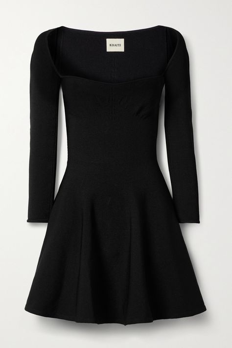 Princesa Anne, Knitted Dress Outfit, 2021 Fashion Trends, Delicate Pendant, 2021 Fashion, Mini Robes, Black Dresses Casual, Knit Mini Dress, Only Fashion