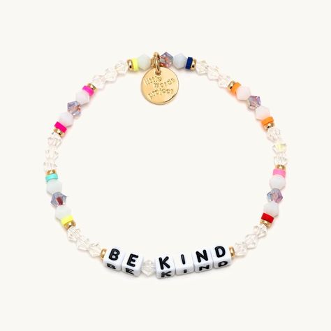 Check out our Be Kind- Best Of Bracelet. Our beaded bracelets aim to inspire & encourage people to be kind to themselves & to pay that kindness forward. Little Words Project, Friendship Bracelet Ideas, Sorority Paddles, Everyday Handbag, Trending Bracelets, Rainbow Bright, To Be Kind, Crystal Beads Bracelet, Paddles