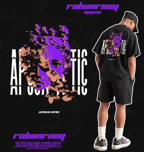 Futuristic Streetwear, Typography Shirt Design, Streetwear Tshirt Design, Streetwear Designs, T Shirt Design Ideas, T Shirt Logo Design, Fashion Design Template, Shirt Logo Design, Tshirt Printing Design