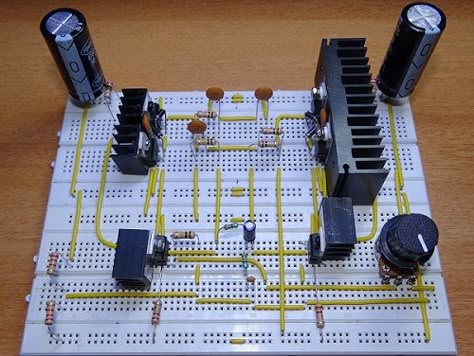 200Watt Audio Amplifier Amplificatori Audio, Valve Amplifier, Diy Amplifier, Hobby Electronics, Electronic Projects, Electronic Circuit, Power Amp, Audio Amplifiers, Speaker Design