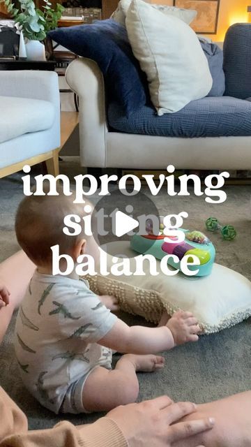 Marissa Penny, M.S., OTR/L on Instagram: "Sitting independently is a developmental milestone that typically occurs between 6-9 months of age. If your baby is in that range and working on becoming more stable with their sitting balance, you can try this! If your baby is younger (4-6 months), check out my other video for prop sitting as a way to introduce sitting (in my “sitting” highlight)

I’m showing examples here that anyone can set up no matter what toys you have!

Some other good sitting props:
@vtechtoys activity cube 
The front side of a push walker
An activity table with two legs removed so it is slanted 
@fisherprice kick and play piano 

👋🏼 hi! I’m Marissa. I’m a pediatric occupational therapist specializing in early intervention (birth-3). I help families support their baby’s d 6 Month Activities For Baby, 6 Month Baby Activities, Early Intervention Activities, Activity Cube, Independent Play, Play Piano, Developmental Milestones, Activity Table, Family Support