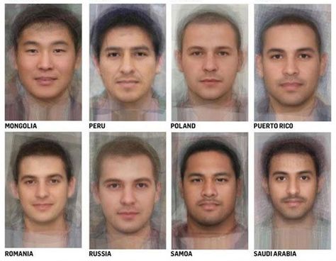 This is What the Average Person Looks Like in Each Country | artFido's Blog Psychology Experiments, Average Face, Anatomy Study, Average Person, Internet Memes, People Of The World, Social Life, Internet Funny, History Facts