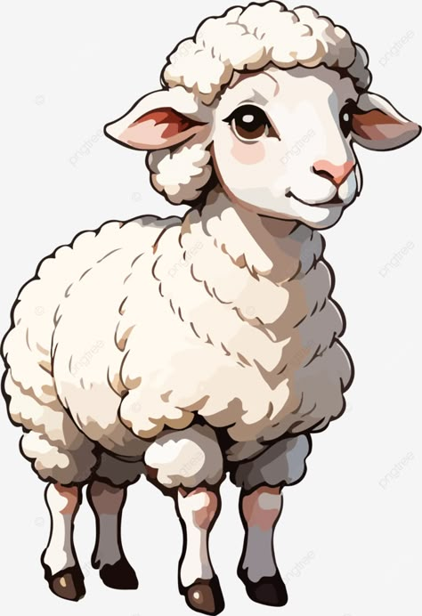 cute sheep image cartoon sheep lamb animal png Save Wildlife Poster Painting, Sheep Drawing Illustration, Sheep Cartoon Images, Cute Lamb Drawing, Sheep Images, Lamb Clipart, Painted Sheep, Lamb Animal, Sheep Clipart