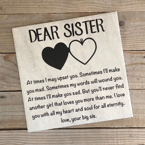 Craft For Sister Birthday, Surprise For Sister Birthday, Sister Day Card, Sister Birthday Surprise Ideas, Sisters Birthday Card Ideas, Bday Card Ideas For Sister, Diy Gift For Sister Birthday, Letter For Sister Birthday, Diy Birthday Gift Ideas For Sister