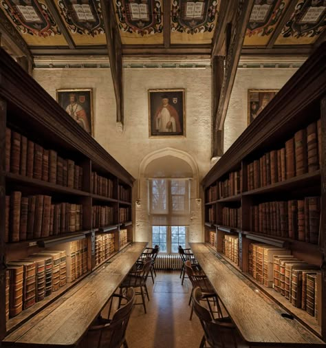 Hogwarts Visuals, University Inspiration, Boarding School Aesthetic, Oxford College, Bodleian Library, Ninth House, University Aesthetic, University Of Oxford, Old Library