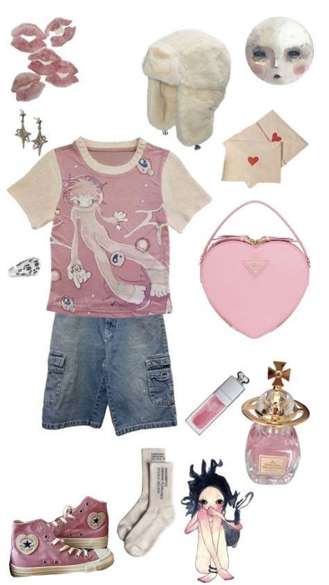 #outfitinspo #pinkoutfitinspo #viviennewestwood #diorlipoil Sixth Dimension, Silly Clothes, Funky Outfits, Cool Fits, Swaggy Outfits, Really Cute Outfits, Kawaii Clothes, Pink Outfit, Character Outfits