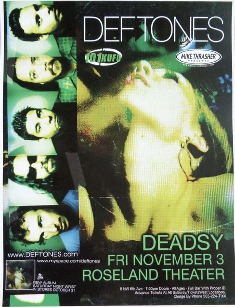 Pretty Sick Band Poster, Pretty Sick Poster, Deftones Room Decor, Deftones Print, Loathe Poster, Metal Band Posters, Grunge Wall Prints, Numetal Aesthetic, Sick Posters