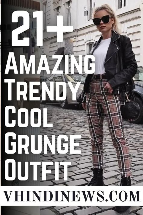 21 Cool Grunge Outfit Ideas for 2024: The Ultimate Edgy Style Guide 61 Grunge Style In Your 30s, Urban Clothing Style Women, Grunge Outfits Over 40, 90s Grunge Outfit Women, Rocker Work Outfits Women, Grunge Office Outfit Edgy, Grunge Evening Outfit, 2024 Edgy Outfits, Edgy College Outfits