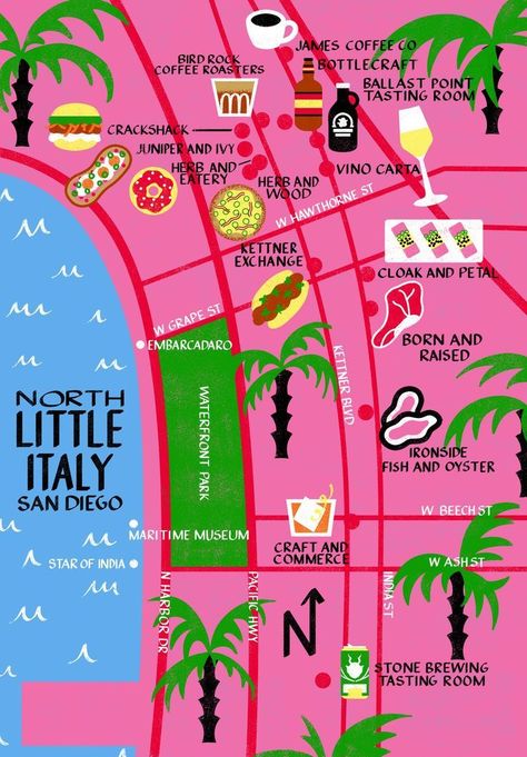 San Diego is one of our favorite places for a weekend away and the North Little Italy (aka NoLI) neighborhood is where we always spend a few hours to shop, s #noli #sandiego #california #travel Baja California Bachelorette, San Diego Little Italy, San Diego Bucket List, Little Italy San Diego, San Diego Neighborhoods, San Diego Vacation, California Trip, San Diego Travel, Neighborhood Guide