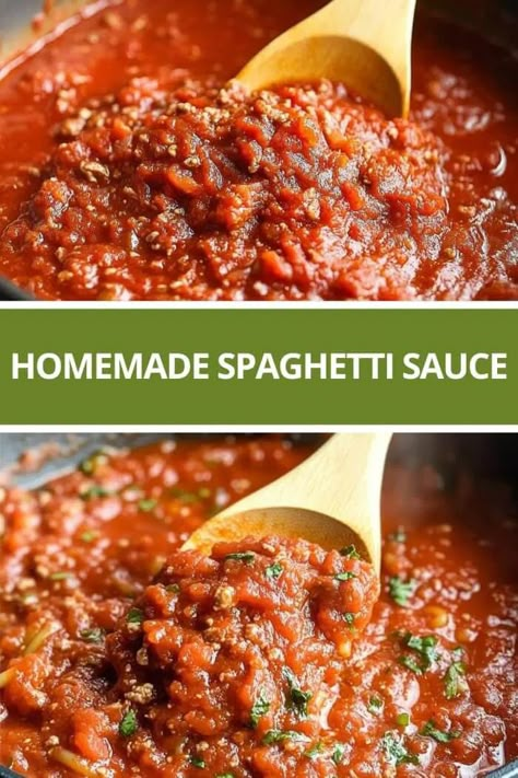 Homemade Spaghetti Sauce Homemade Sweet Spaghetti Sauce, Home Made Spaghetti Sauce Easy, Speggetti Sauce Recipe, Diy Spaghetti Sauce, Spaghetti Sauce Homemade, Healthy Spaghetti Sauce, Canning Spaghetti Sauce, Spaghetti Sauce From Scratch, Best Homemade Spaghetti Sauce