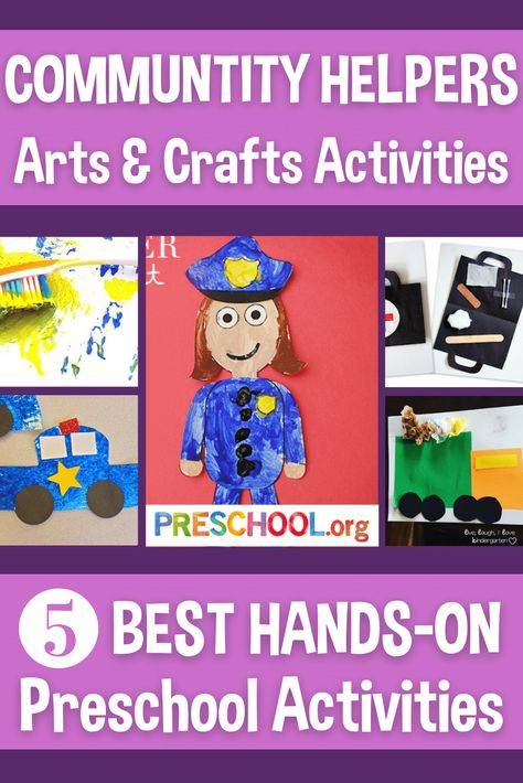 Community Helpers Art Projects Preschool, Prek Community Helpers Crafts, Community Helpers Art Projects, People Who Help Us Eyfs Activities Art, Preschool Community Helpers Art, Community Helpers Kindergarten Crafts, Career Activities For Preschoolers, Community Helpers Preschool Crafts Free, Community Helpers Art For Toddlers