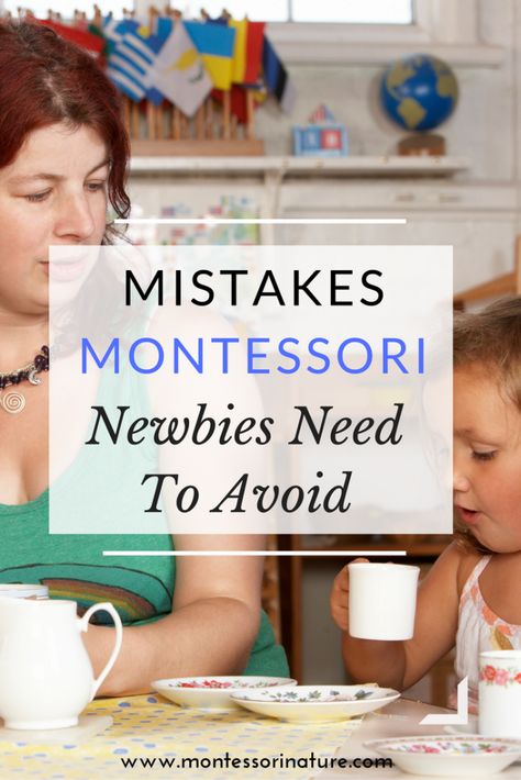 Mistakes Montessori Newbies Need To Avoid Montessori Basics, Playroom Montessori, Montessori Theory, What Is Montessori, Montessori Curriculum, Planning School, Montessori Nursery, Montessori Printables, Montessori Parenting