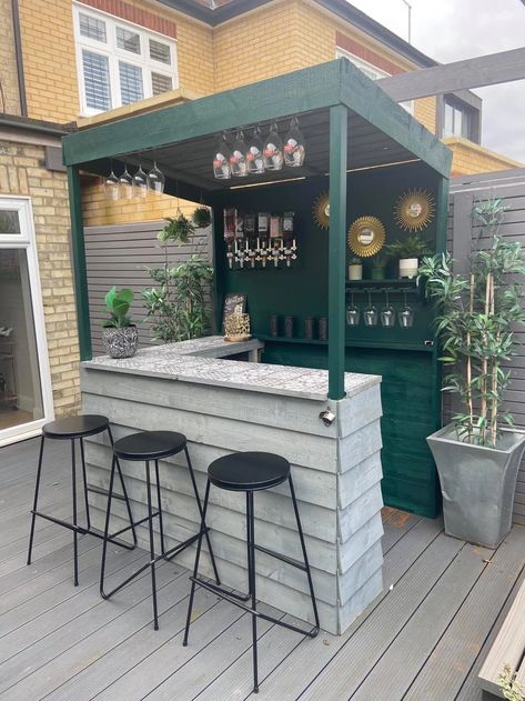 Gallery Bar Outdoor Design, Outdoor Bar Ideas, Garden Bars, Outdoor Garden Bar, Terrace Bar, Design Per Patio, Diy Outdoor Bar, Bar Mini, Outside Bars