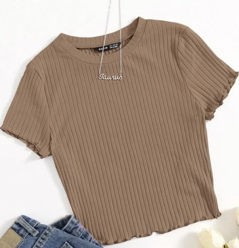 Shein Outfits, Aesthetic Shirts, New Rock, Tween Outfits, Crop Top Shirts, Cute Simple Outfits, Really Cute Outfits, Girls Fashion Clothes, Teenage Fashion Outfits