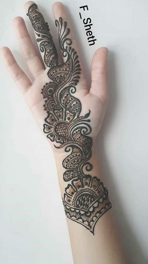 45+ Latest Full Hand Mehndi Designs || New Full Mehndi Design To Try In 2019 | Bling Sparkle Mehndi Designs Finger, Henna Hand Designs, Latest Arabic Mehndi Designs, Eid Mehndi Designs, Mehndi Designs 2018, Henna Tattoo Hand, Finger Henna, Henna Art Designs, Full Hand Mehndi