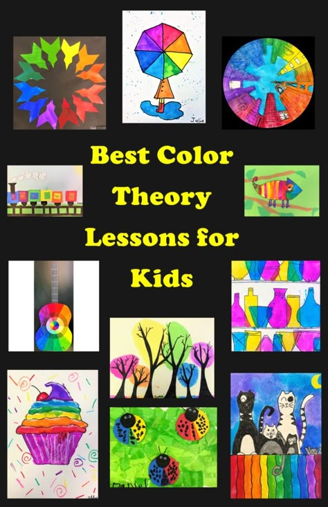 Color Theory Art Lessons, Color Theory Lessons, Elements Of Art Color, Color Art Lessons, Colorful Art Projects, Color Wheel Art, Color Theory Art, Art Education Lessons, Frida Art