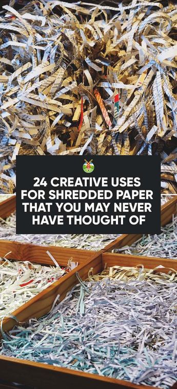 Upcycle Paper, Recycled Paper Crafts, Diy Recycled Projects, Paper Mache Crafts, Newspaper Crafts, Ways To Recycle, Shredded Paper, Recycled Projects, Upcycle Recycle