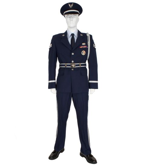 Air Force Enlisted Honor Guard - Eastern Costume Air Force Costume, Air Force Uniform, Air Force Uniforms, Guard Uniform, Honor Guard, Paradise City, Rental House, North Hollywood, Buckle Shoes