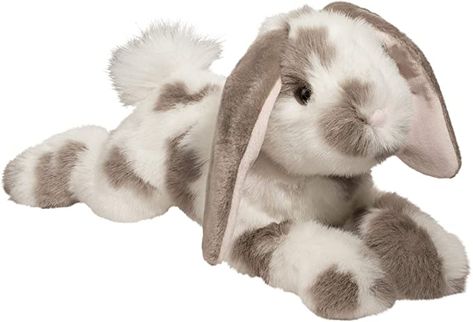 Amazon.com: Douglas Ramsey Gray Spotted Bunny Rabbit Plush Stuffed Animal: Toys & Games Lop Eared Rabbit, Rabbit Stuffed Animal, Upscale Fashion, Cuddle Time, Fashion Children, Pet Rabbit, Animal Toys, Bunny Plush, Security Blanket