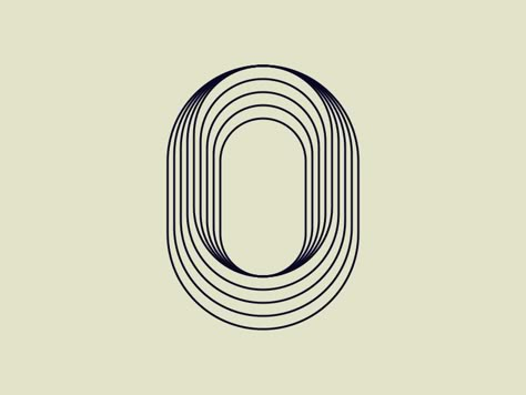 Dribbble 0 Zero Graphic Design, Line Logo Animation, 0 Number Design, Number Zero, Minimalist Logo Branding, Loop Logo, Cool Optical Illusions, Logo Luxury, Luxury Branding Design