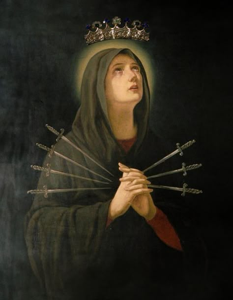 Pesaro Italy, Roman Catholic Art, Virgin Mary Art, Lady Of Sorrows, Catholic Pictures, Jeanne D'arc, Rennaissance Art, Catholic Images, Our Lady Of Sorrows