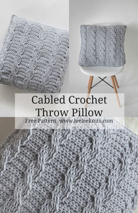 Crochet Throw Pillow Pattern, Crochet Throw Pillow, Crochet Pillow Patterns Free, Throw Pillow Pattern, Pillow Patterns, Pillow Crochet, Crochet Pillow Cover, Confection Au Crochet, Crochet Cushion Cover