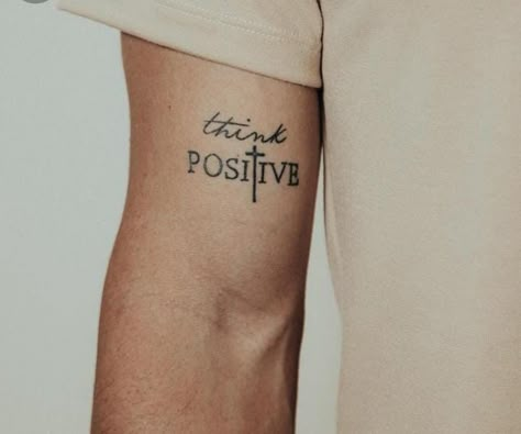 Positivity Tattoo, Tattoo Homme, Tattoo Font For Men, Tatuagem Masculina Pequena, Small Chest Tattoos, Cool Wrist Tattoos, New Tattoo Designs, Wrist Tattoos For Guys, Cool Forearm Tattoos