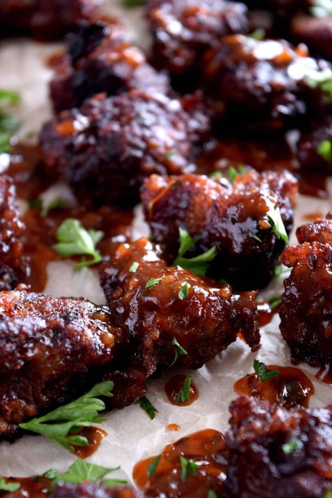 Barbeque Beef Bites Stewing Meat Recipes, Bbq Beef Bites, Barbeque Beef, Beef Sirloin Tip Roast, Homemade Barbeque Sauce, Beef Bites, Burger Board, Beef Barbecue, Homemade Chicken And Dumplings