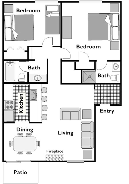 2 Bedroom 2 Bath Apartment Floor Plan, Apartment Layout Floor Plans 2 Bedroom, Apartment Plans Layout 2 Bedroom, Floor Plan Apartment 2 Bedroom, 2 Bedroom Dorm Floor Plan, Apartment Floor Plans 2 Bedroom Luxury, Floorplan Apartment 2 Bedroom, Basement Apartment Floor Plan 2 Bedroom, Two Bedroom Apartments Plan