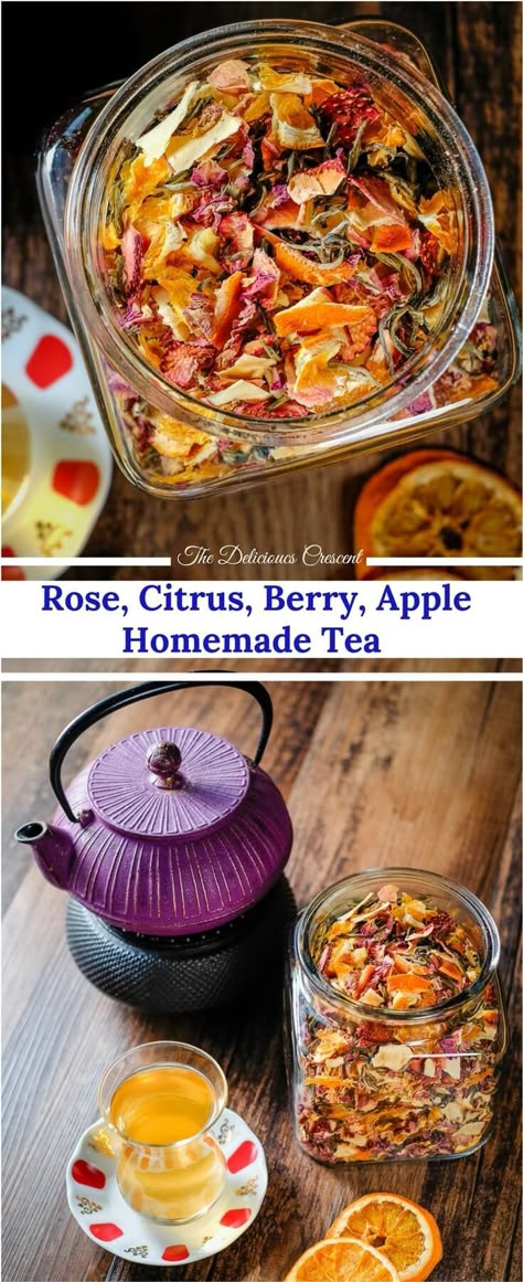 Tea Blends Recipes, Teas Recipes, Diy Tea, Homemade Tea, Herbal Teas Recipes, Tea Diy, Herbal Tea Blends, Herbal Teas, Tea Garden