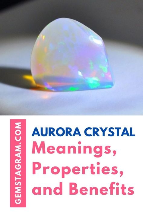 The aurora crystal is a high vibration kind of quartz crystal, which is a kind of rainbow quartz. It’s also called as the iris quartz. #crystalstones #healingstonesandcrystals #stonesandcrystals Rainbow Quartz Meaning, Witchy Business, Pic Collage, Trippy Painting, Crystals Healing Properties, Rainbow Gemstones, Aura Crystals, Aurora Borealis Crystal, Rainbow Quartz