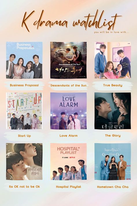 Netflix Korean Romantic Drama List, Best Romantic K Dramas To Watch List, Kdrama Comedy Romance List, Netflix Korean Movies To Watch, Korean Romance Dramas, Popular Kdrama List, Kdrama List Romance, Kdrama Reccomendations List, K Drama Netflix List