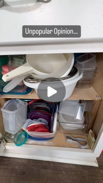 53K views · 2K likes | Audrey Barton/Organized Chaos on Instagram: "Cabinets that store Tupperware can get overwhelming fast #declutter #tips #organization #cleaning #cleaninghacks #minimalism #kitchen #food #storage #unpopularopinion #Opinion #mom #clean #mealprep" Snapware Storage Ideas, Organization Ideas For Tupperware, Storage Ideas For Tupperware, Kitchen Cabinet Organization Tupperware Storage Ideas, Kitchen Tupperware Storage, How To Store Tupperware And Lids, Tupperware Storage Organization, Organizing Tupperware Cabinet, Organize Tupperware Cabinet