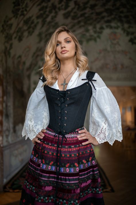 German Traditional Dress, Bridal Dirndl, Wedding Dirndl, Ribbon Skirt, Dirndl Blouse, Traditional Jacket, Lena Hoschek, Ribbon Skirts, Lace Hem