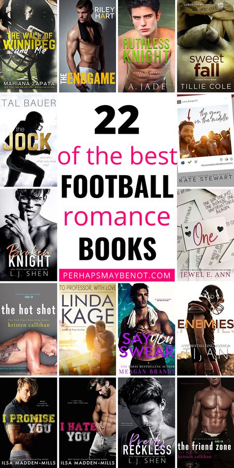 Looking for new football romance books to add to your roster? Look no further than this curated list. From high school and college football romances to NFL-bound romances, this roundup has an array of football romances that are bound to score a spot onto your bookshelf #books #bestbooks #romance #romancebooks #bookstoread #sports #sportsbooks #sportromance #football #footballbooks Spicy Sports Romance Books, College Sports Romance Books, Baseball Romance Books, Football Romance Books, Sport Romance Books, High School Romance Books, Baseball Books, Football Romance, Romance Book Recommendations